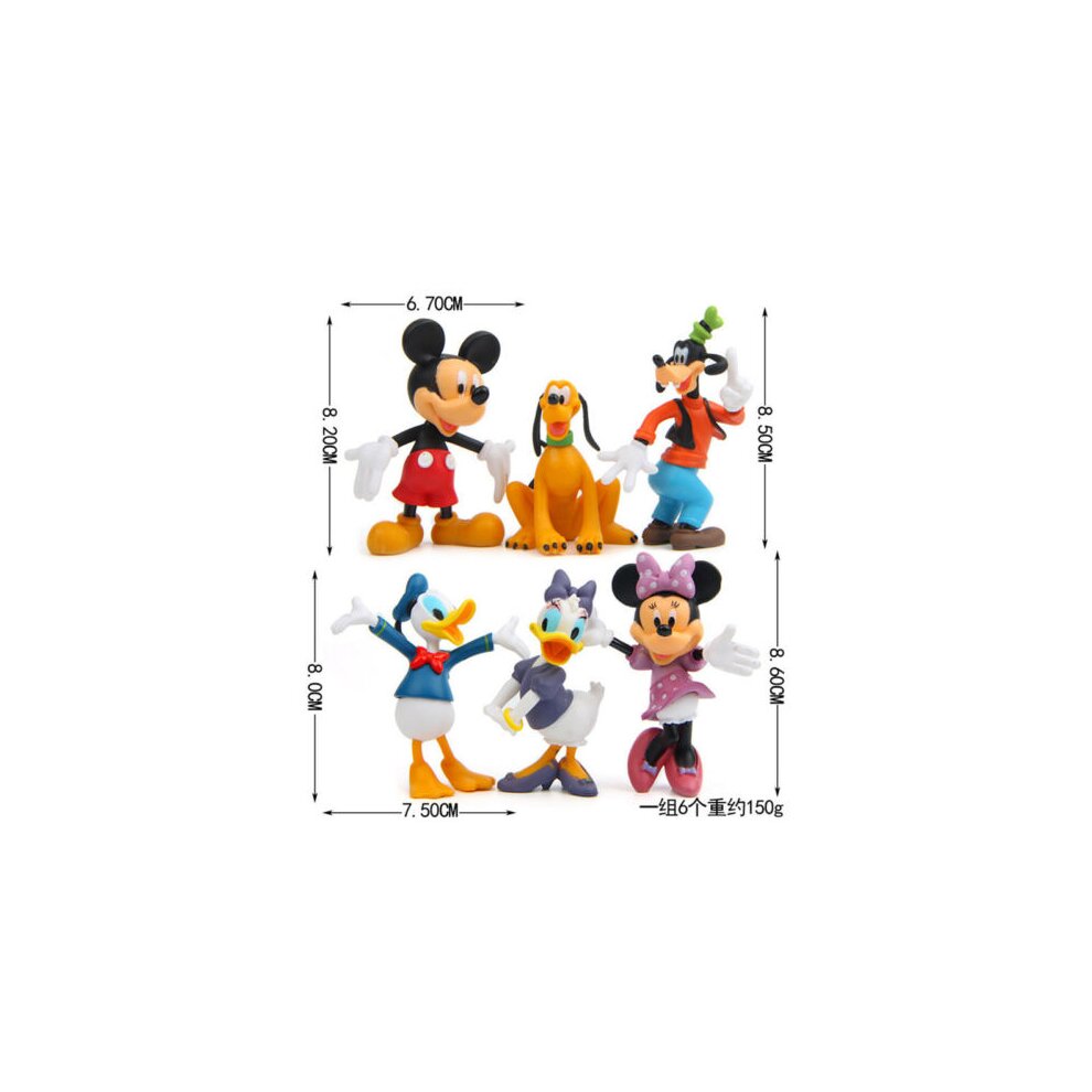 Disney Movie Character Mickey Mouse Figure Set Toy Kid Gift 6pcs
