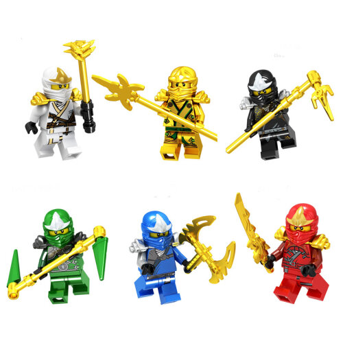 Ninjago Minifigure Fits Lego Assembled Blocks Toys 6pcs Fit Lego