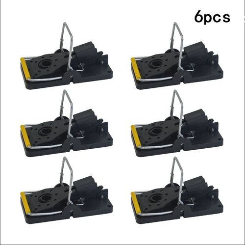 6 x Mouse Trap Reusable Snap Traps High Sensitive Mice Catcher Safe and Effective Rodent Trap for Indoors and Outdoors