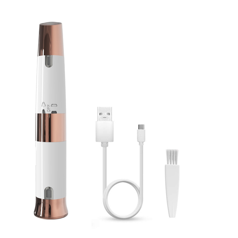 2024 New USB Rechargeable Hair Trimmer for Women Eyebrow Trimmer and Shaver in One