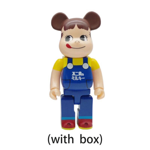 Blue Peko Bearbrick 400 Action Figure Peko Iron Man Violent Bear Building Block Trend