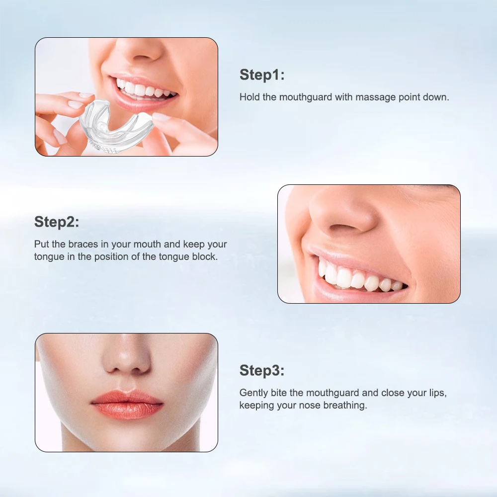 (Three in one set) Teeth Corrector Tooth Orthodontic Trainer Fake Braces Trainer for Teeth Alignment 3 Phases for Adults Tooth Care Tools