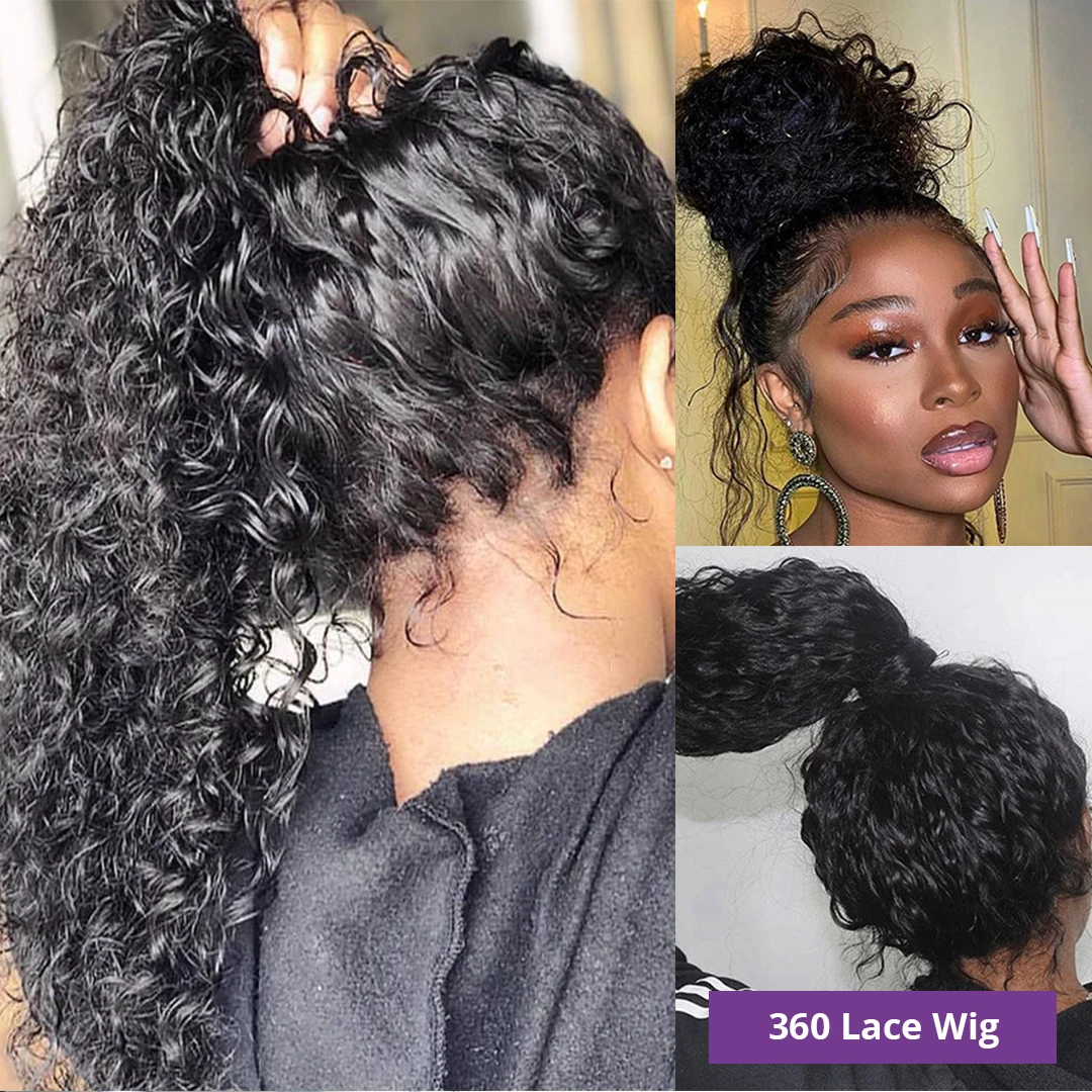 (360 Hd Lace Wig 18 inches) Water Wave Lace Front Wig 5x5 Lace Closure Wig 13x4 13x6 Hd Lace Frontal 360 Curly Human Hair Wigs For Women Human Hair