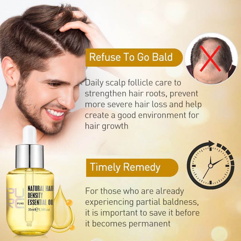 Natural Ginger Hair Growth Oil Prevent Hair Loss Essential Oil Smoothing Repair Damaged Hair Growth Products for Men Women Hair Care 35ml