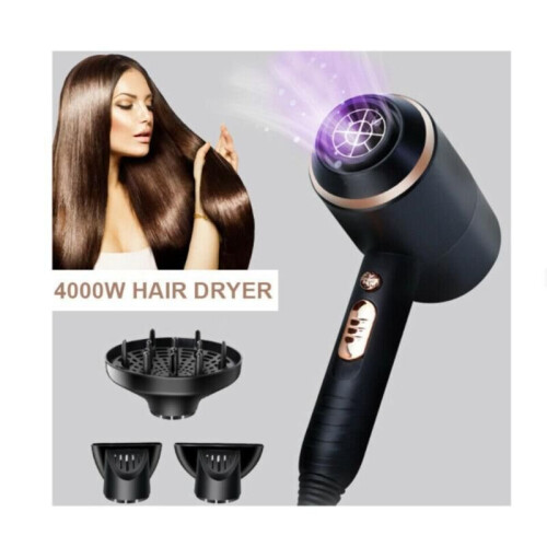 Professional Salon Negative Ionic Hair Dryer Powerful Electric Hot Cold 4000W