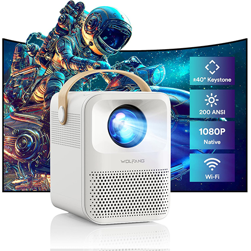 Mini Projector 4K Portable Projector 5G WiFi BT 15000 LM 200 Inch Display Home Theater Movie Projector Phone Projector Compatible with iOS Android HDMI PC TV Stick USB PS5