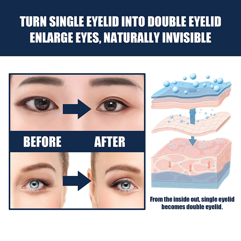 Double Eyelid Tape Self Adhesive Sticker Invisible Lace Mesh Eyelid Paste Natural Strips Olive-Shaped Eye Lift Lasting Waterproof Makeup Tools Different Sizes