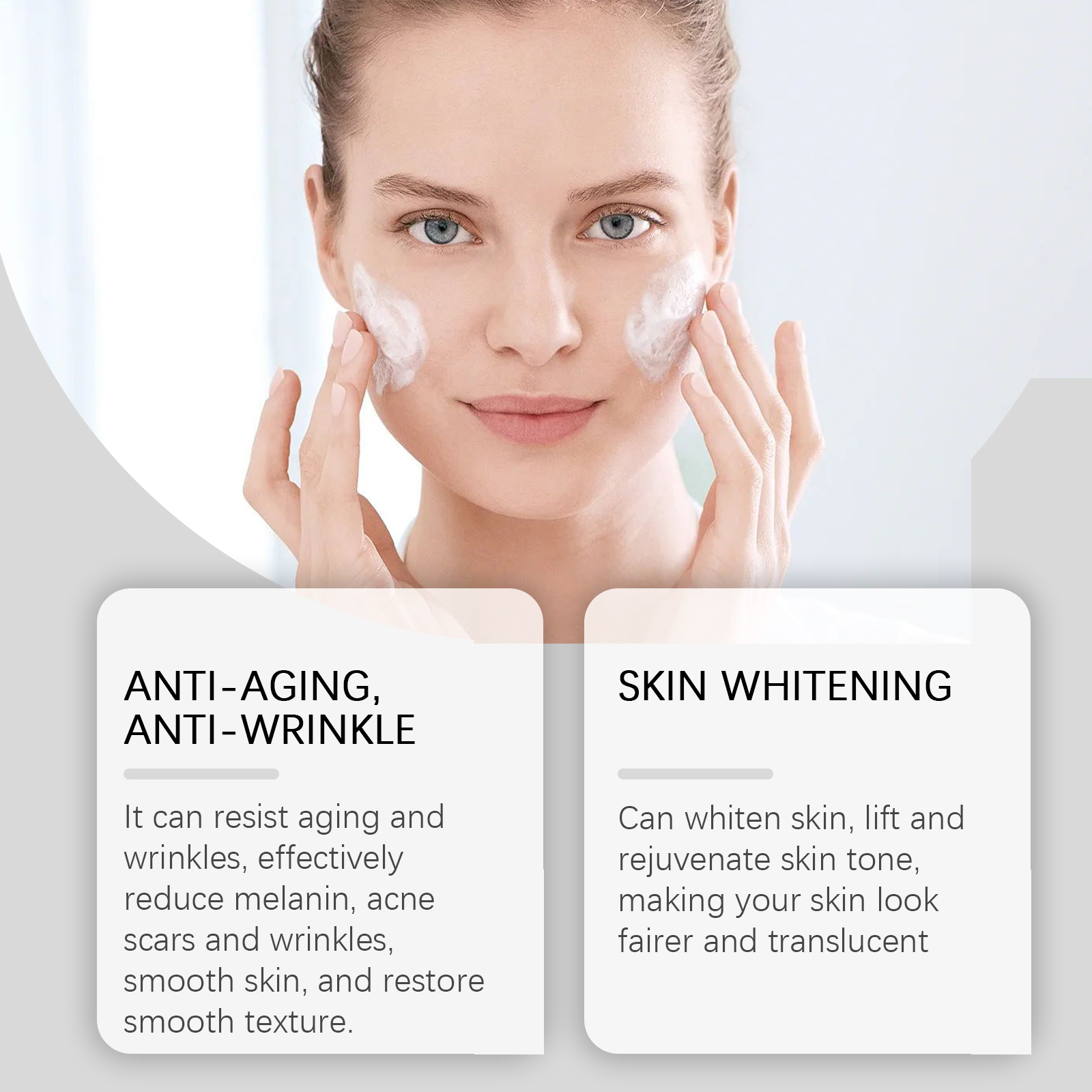 Hoygi Vitamin C Walnut Cream Moisturizing Gentle Skin Care Dark Spots Remover Melasma Lightening Face Rejuvenation Anti Freckle Brightening Cream 40ml