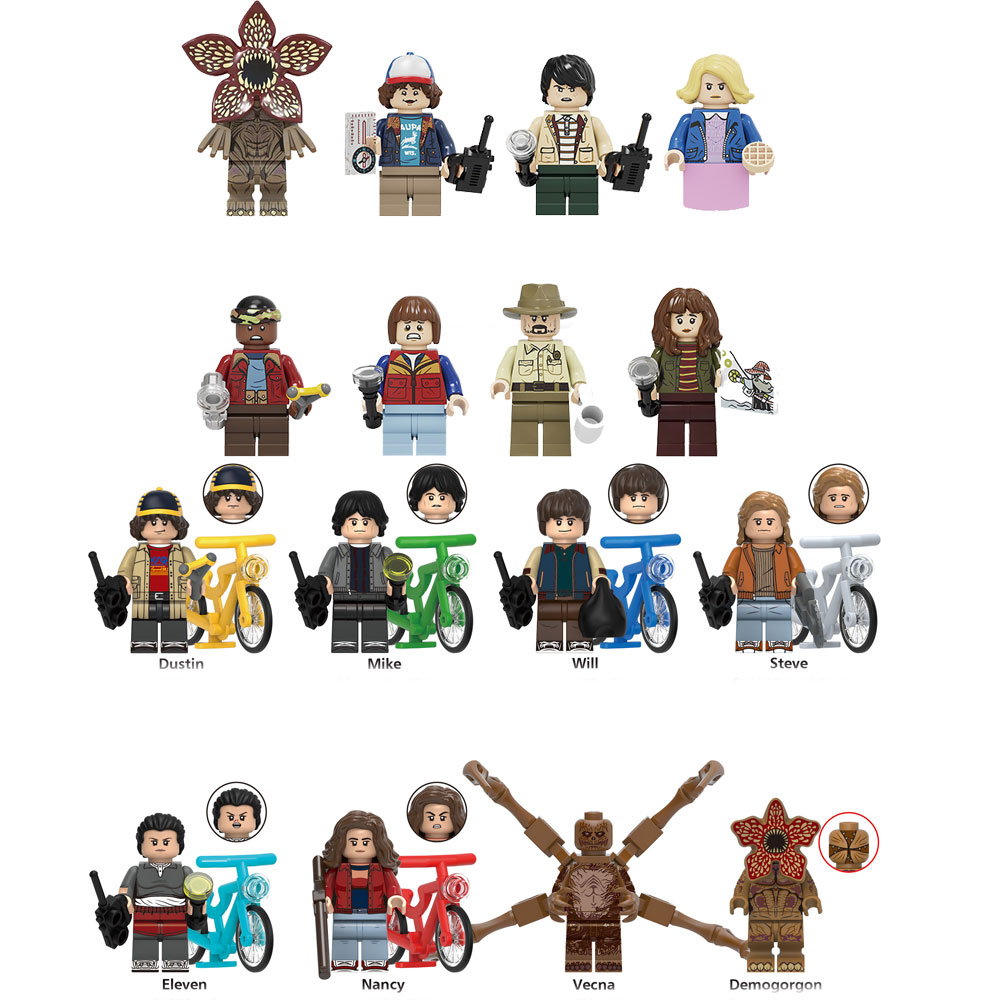 Stranger Things Assembled Minifigures Set Children's Toys Building Blocks Fit Lego