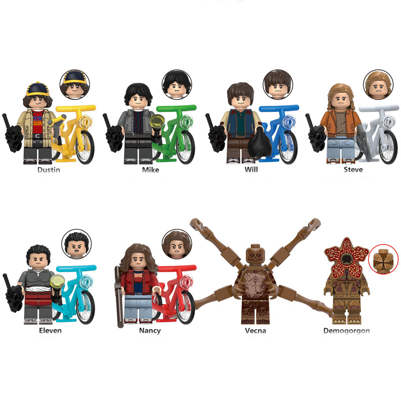 Stranger Things Assembled Minifigures Set Children's Toys Building Blocks Fit Lego