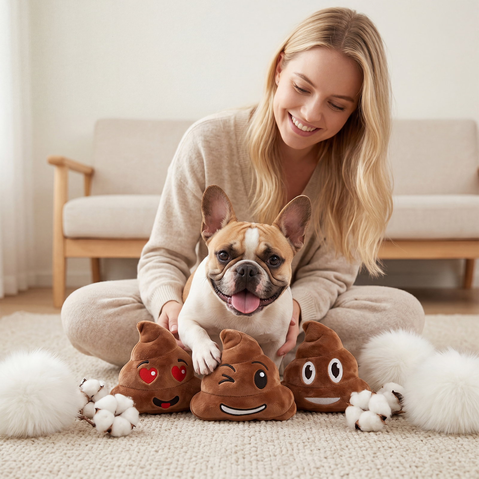 (Love) Pet Chew Toys, Fun & Cute Teething Toys for Dogs, Bite Resistant Interactive Play Toys