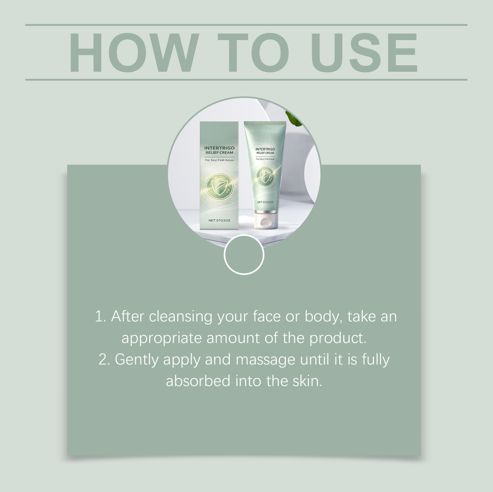 Intertrigo Relief Cream for Body Redness Relief Skin Fold Areas Light Breathable Long Lasting Hydrating Brighten Body Skin Care