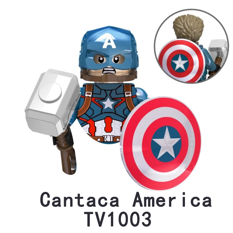 Super Heroes Building Blocks Minifigures Iron Man Thor Captain America Black Panther Doctor Strange Action Figures Toy Kid Gifts