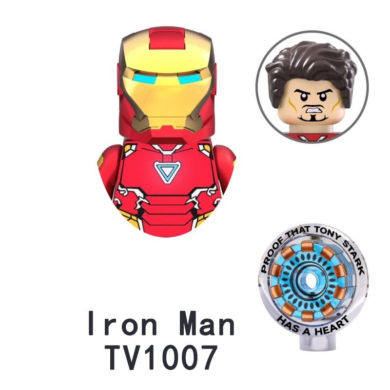 Super Heroes Building Blocks Minifigures Iron Man Thor Captain America Black Panther Doctor Strange Action Figures Toy Kid Gifts