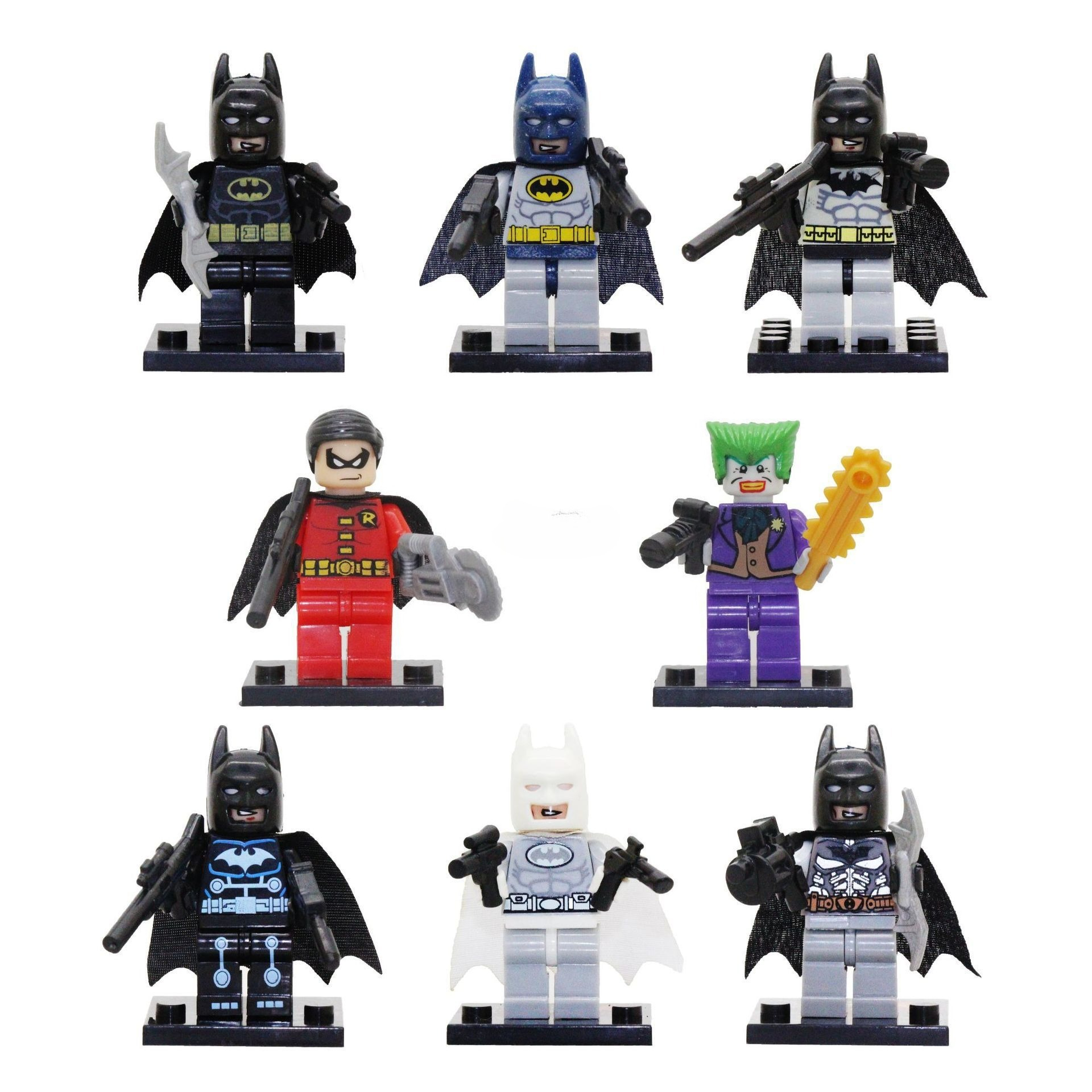 Justice League New Movie Figure Batman Peripheral Model Assembling Building Blocks Desktop Decoration Ornaments Kids Gifts Toys