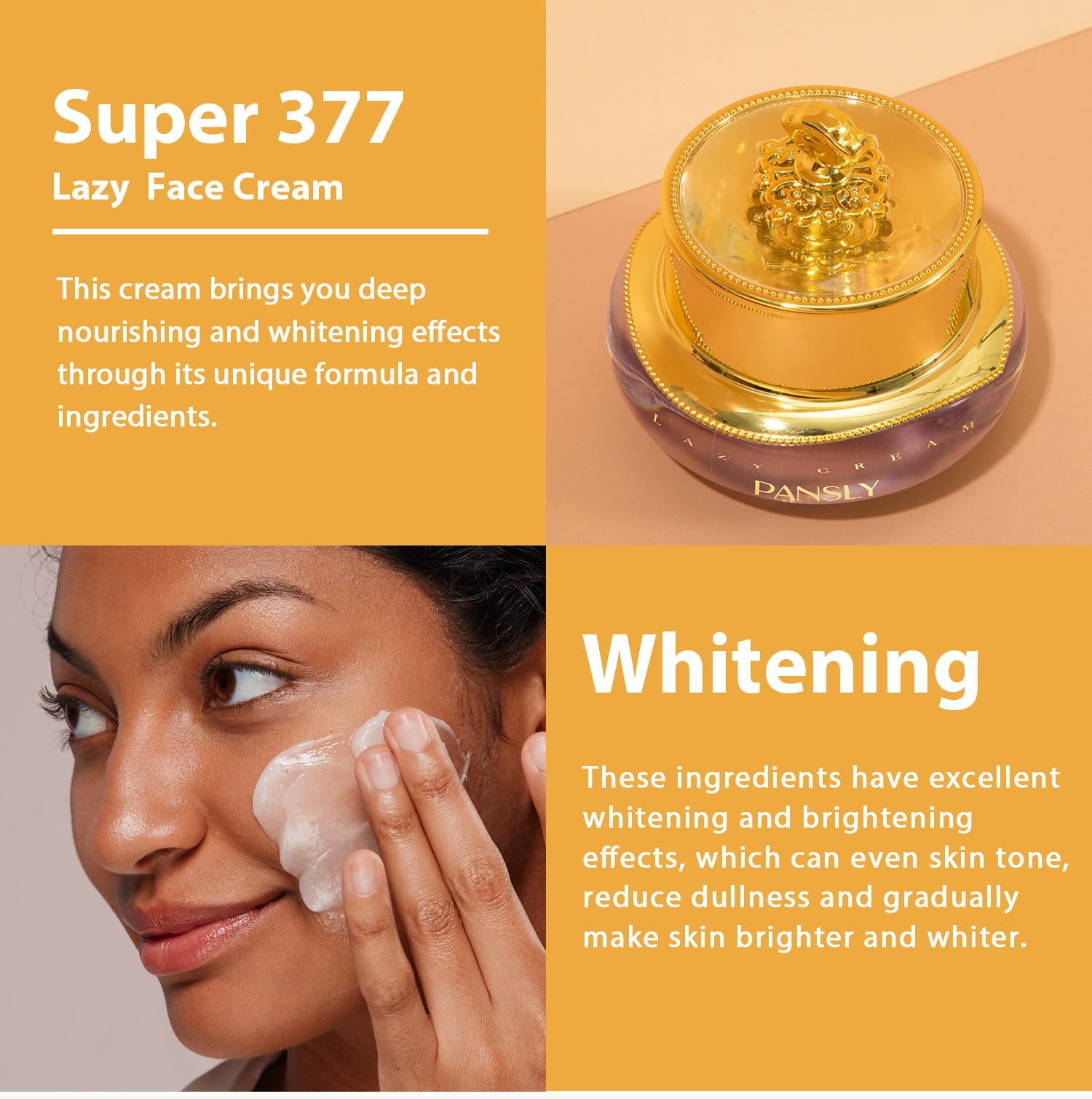 377 Whitening Cream Moisturizing Tone Up Cream For Brightening Nourishing And Perfecting Skin Daily Use Facial Cream