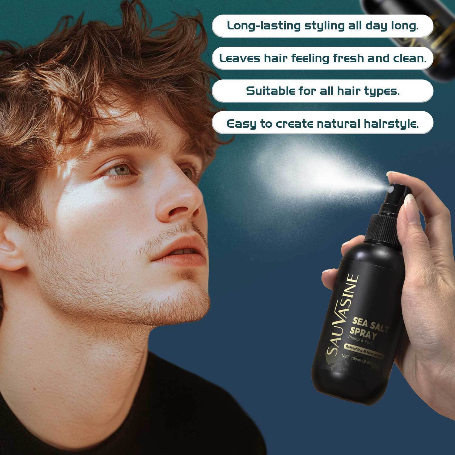 Sea Salt Spray For Hair Volumizing Texturizing And Beach Wave Look Lightweight Styling Mist 150ml