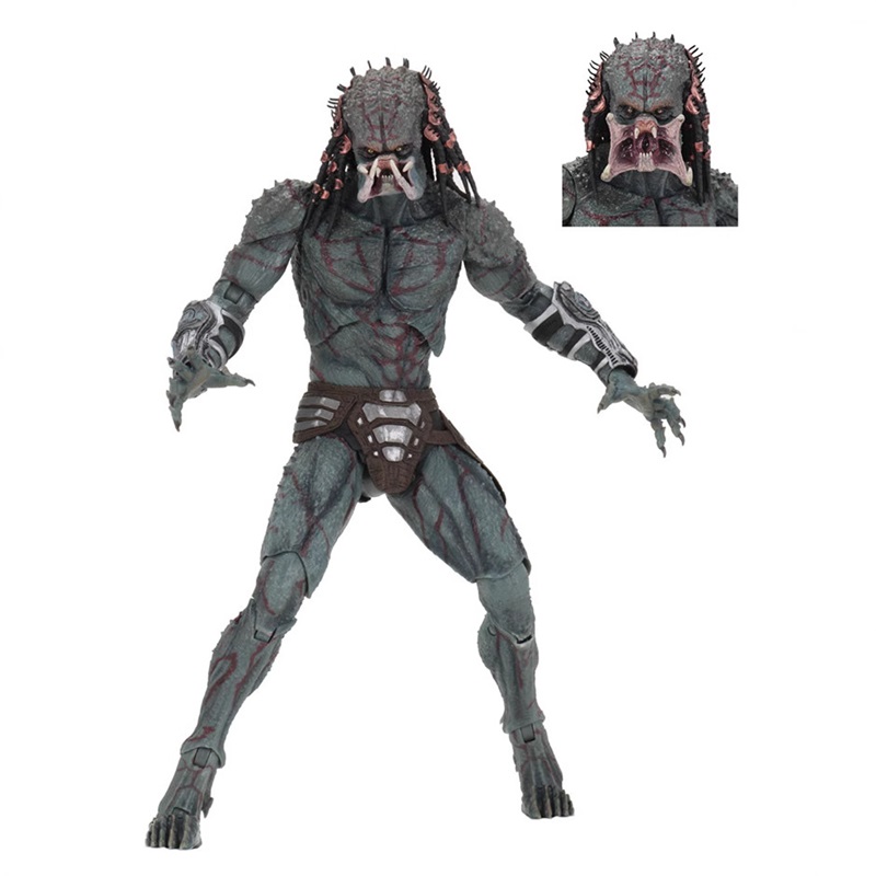 NECA Predator 2018 Movie Version Predator Hunter 12 Inch Articulated Action Figure Model Toy Collectible For Display Collection Hobby Enthusiasts