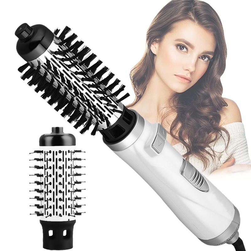 Rotating Blower Brush 2 In 1 Hot Air Spin Brush Rotating Blow Dryer Automatic Hair Blow Dryer Brush Hair Styling Device