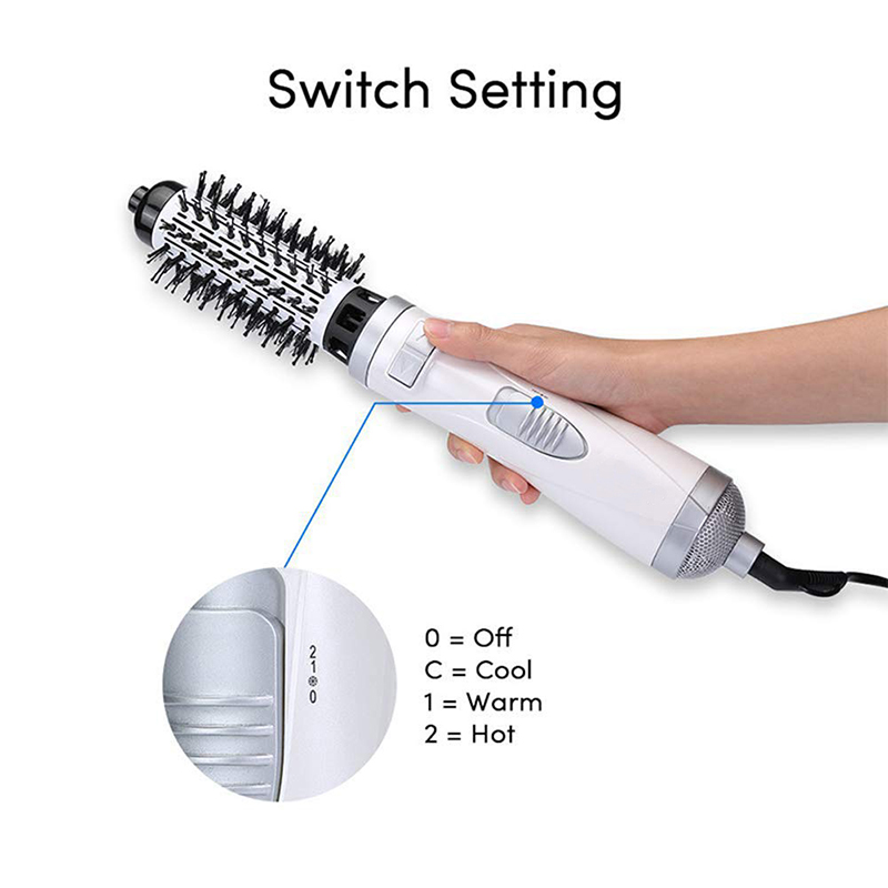 Rotating Blower Brush 2 In 1 Hot Air Spin Brush Rotating Blow Dryer Automatic Hair Blow Dryer Brush Hair Styling Device