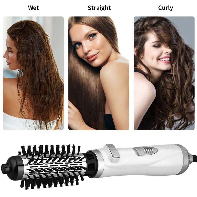 Rotating Blower Brush 2 In 1 Hot Air Spin Brush Rotating Blow Dryer Automatic Hair Blow Dryer Brush Hair Styling Device