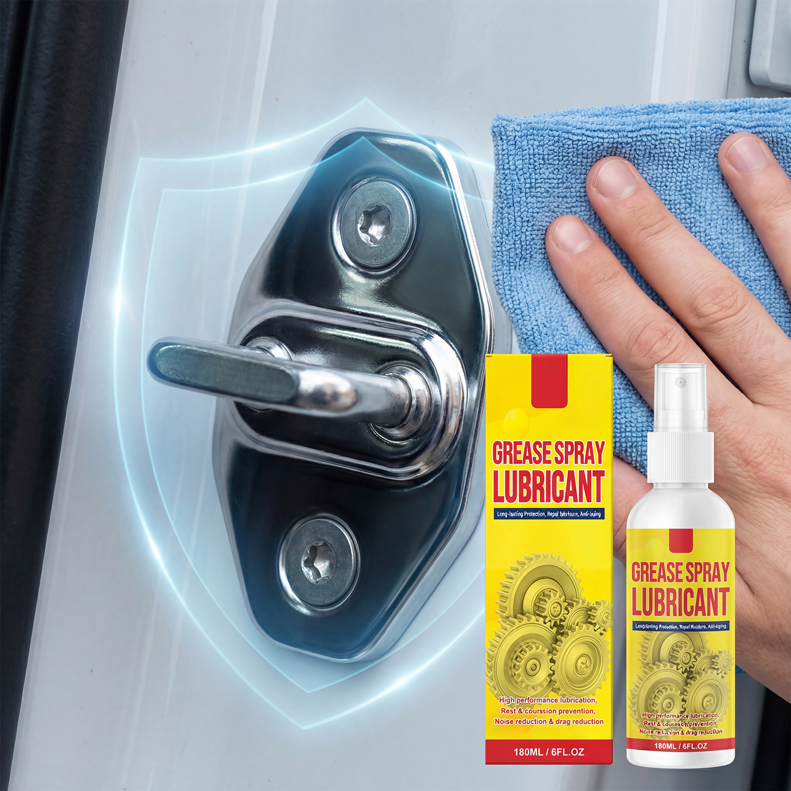 Rust Removing Lubricating Spray Multipurpose Industrial Household Mechanical Equipment Maintenance Care Agent For Metal Surface Daily Hardware Upkeep
