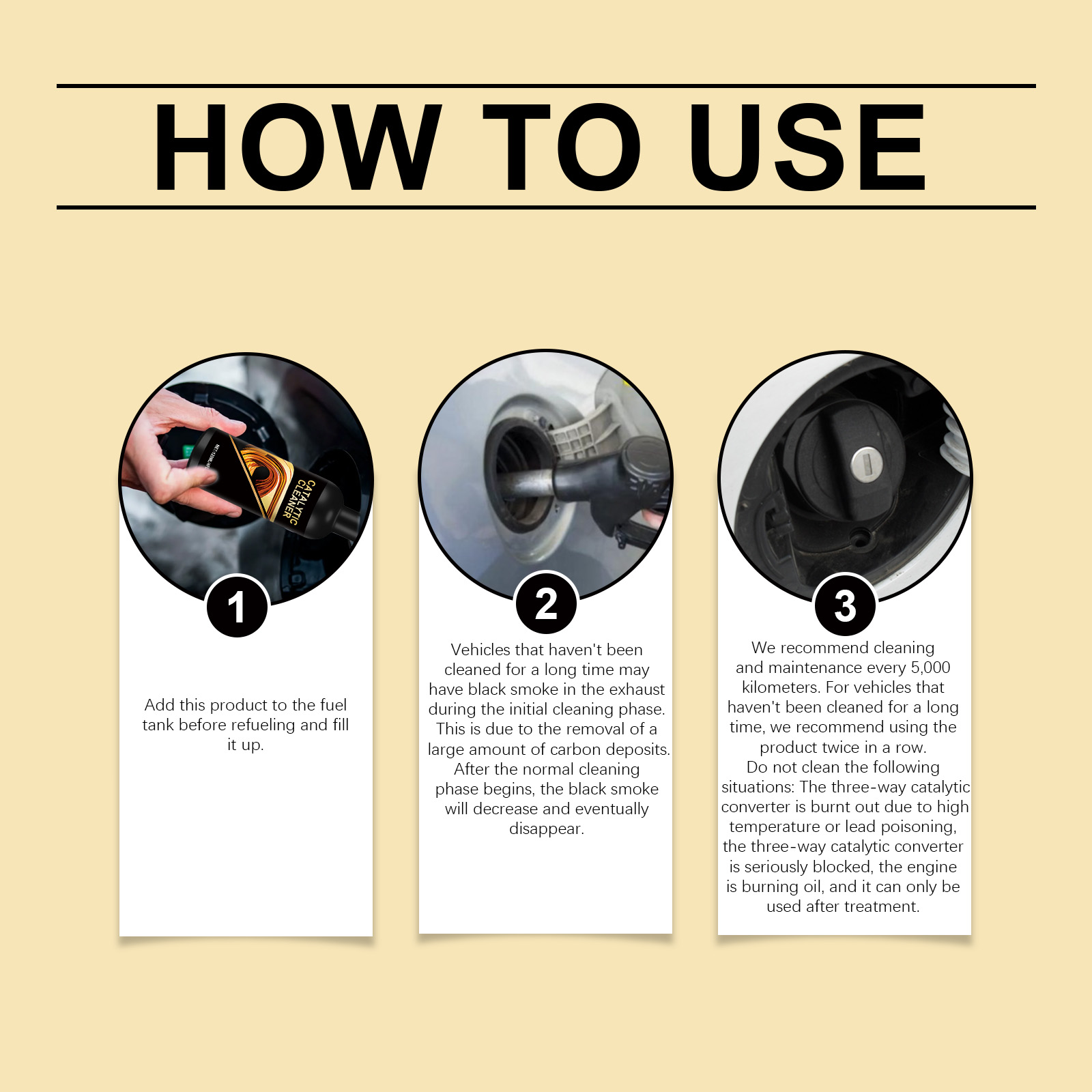 Automotive Three Way Catalytic Converter Cleaner Daily Vehicle Maintenance Essential Gasoline Automobile Engine Carbon Deposit Remover