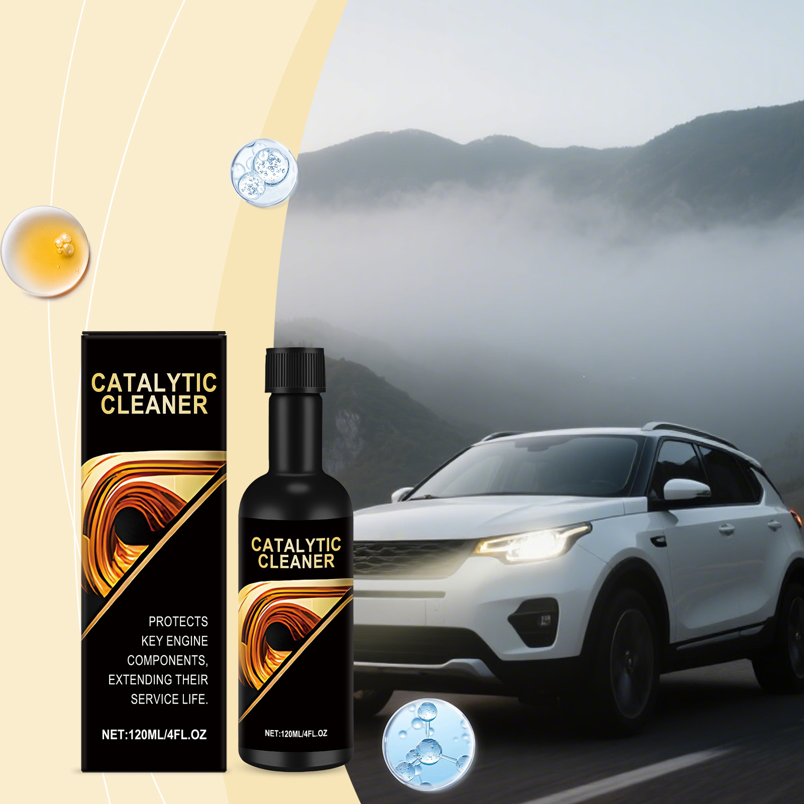 Automotive Three Way Catalytic Converter Cleaner Daily Vehicle Maintenance Essential Gasoline Automobile Engine Carbon Deposit Remover