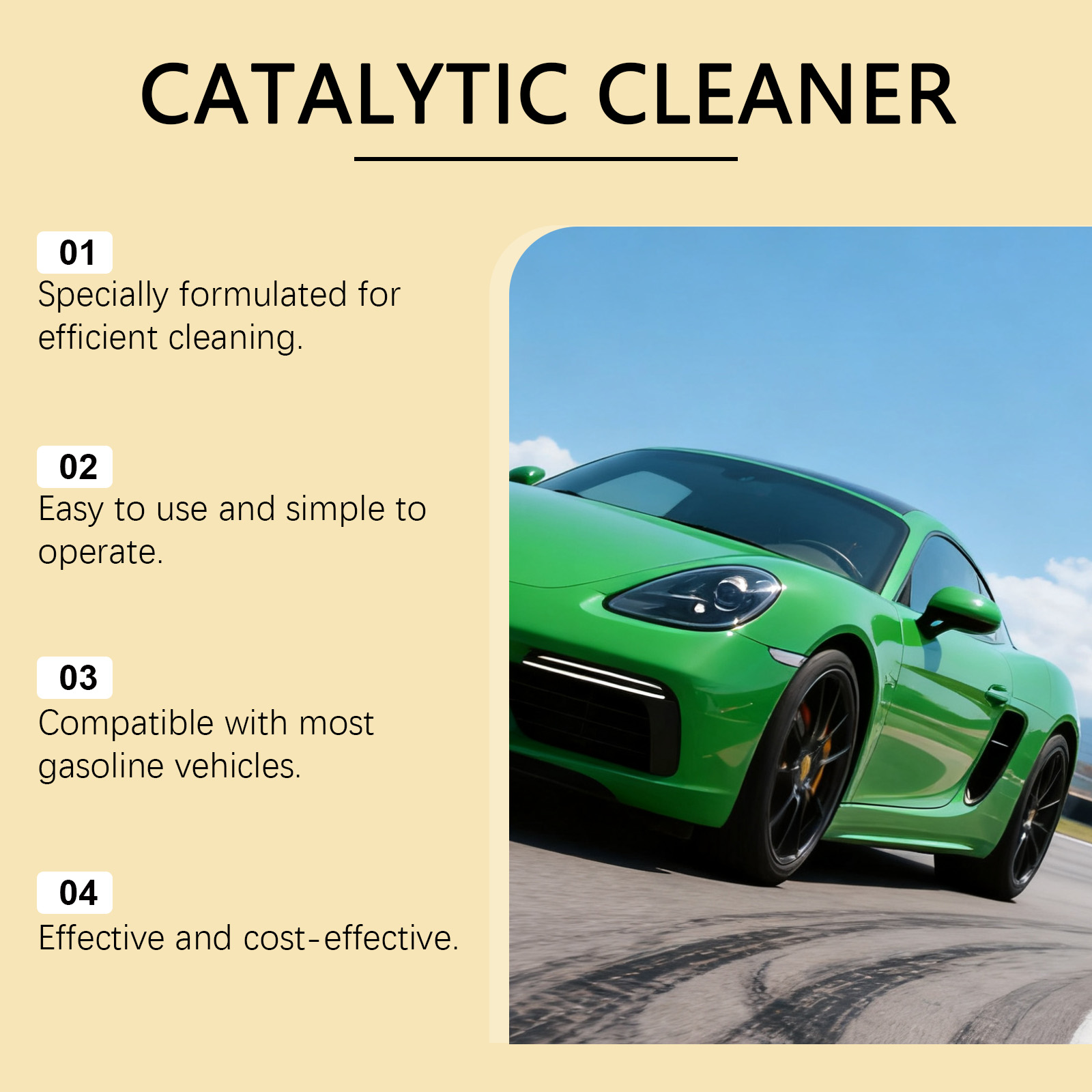 Automotive Three Way Catalytic Converter Cleaner Daily Vehicle Maintenance Essential Gasoline Automobile Engine Carbon Deposit Remover