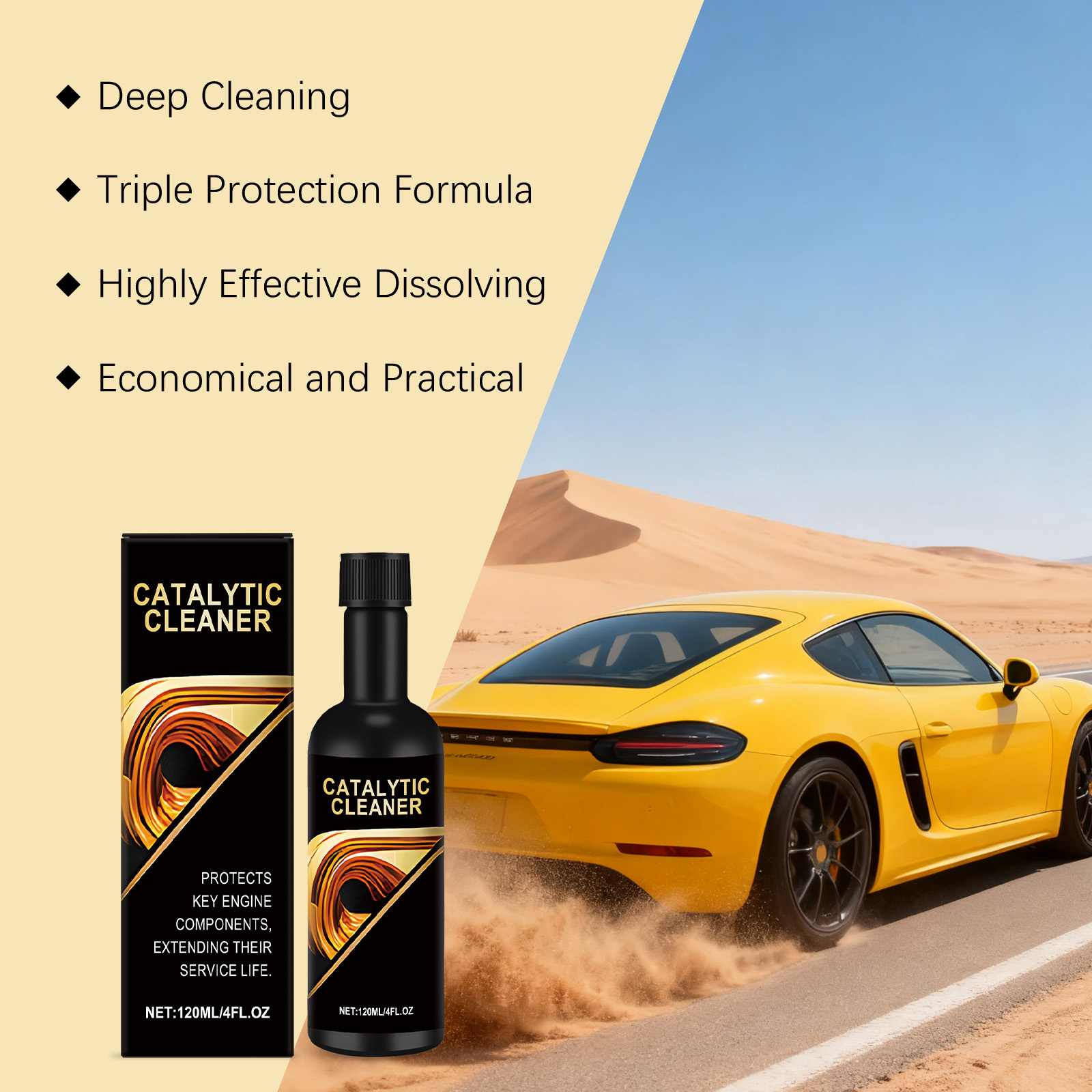 Automotive Three Way Catalytic Converter Cleaner Daily Vehicle Maintenance Essential Gasoline Automobile Engine Carbon Deposit Remover