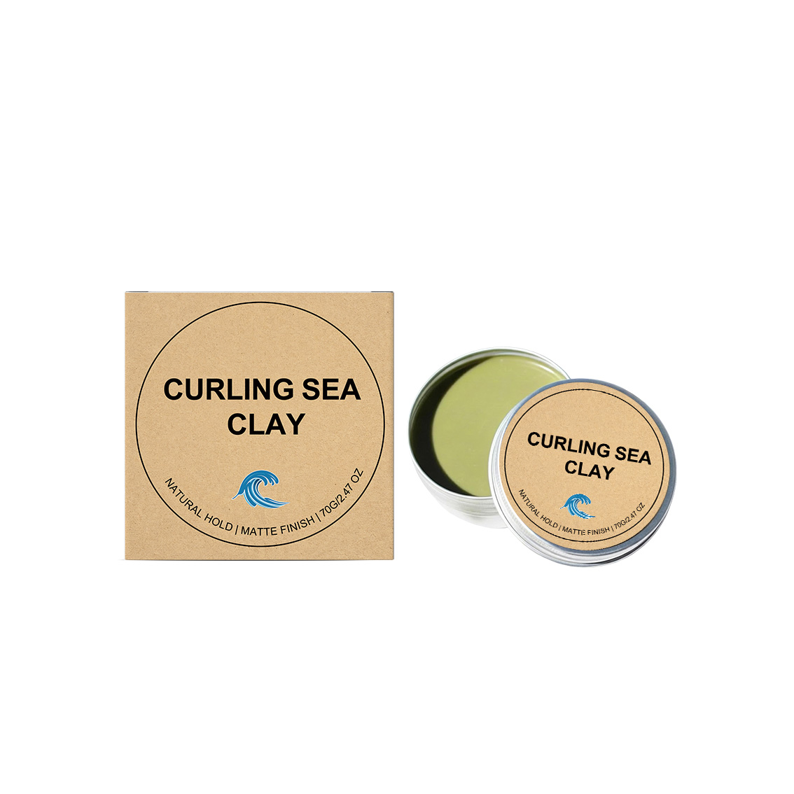 Curly Hair Styling Clay Natural Hold Fluffy Light Daily Care Modeling Cream Create Curly Hairstyle For Daily Use