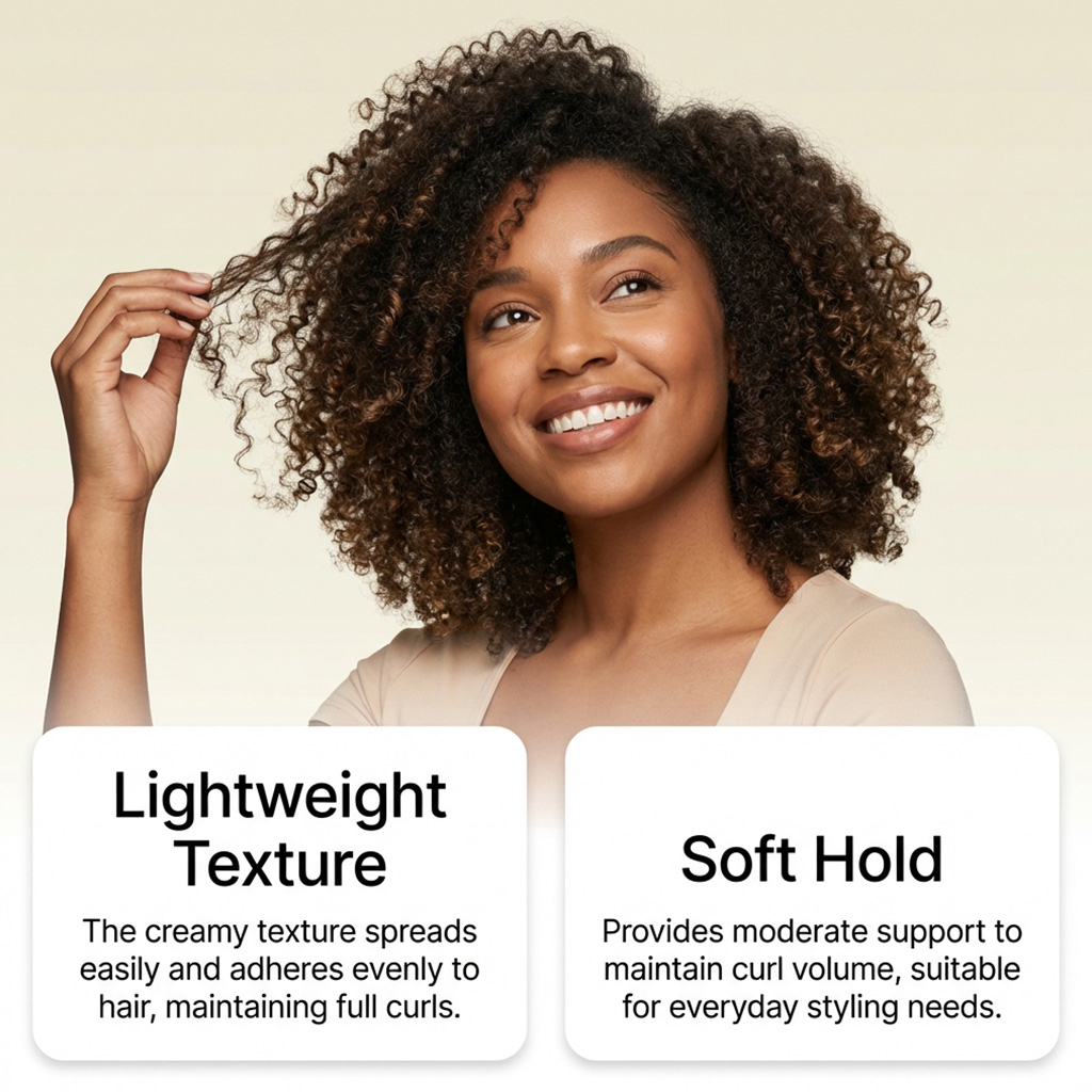 Curly Hair Styling Clay Natural Hold Fluffy Light Daily Care Modeling Cream Create Curly Hairstyle For Daily Use