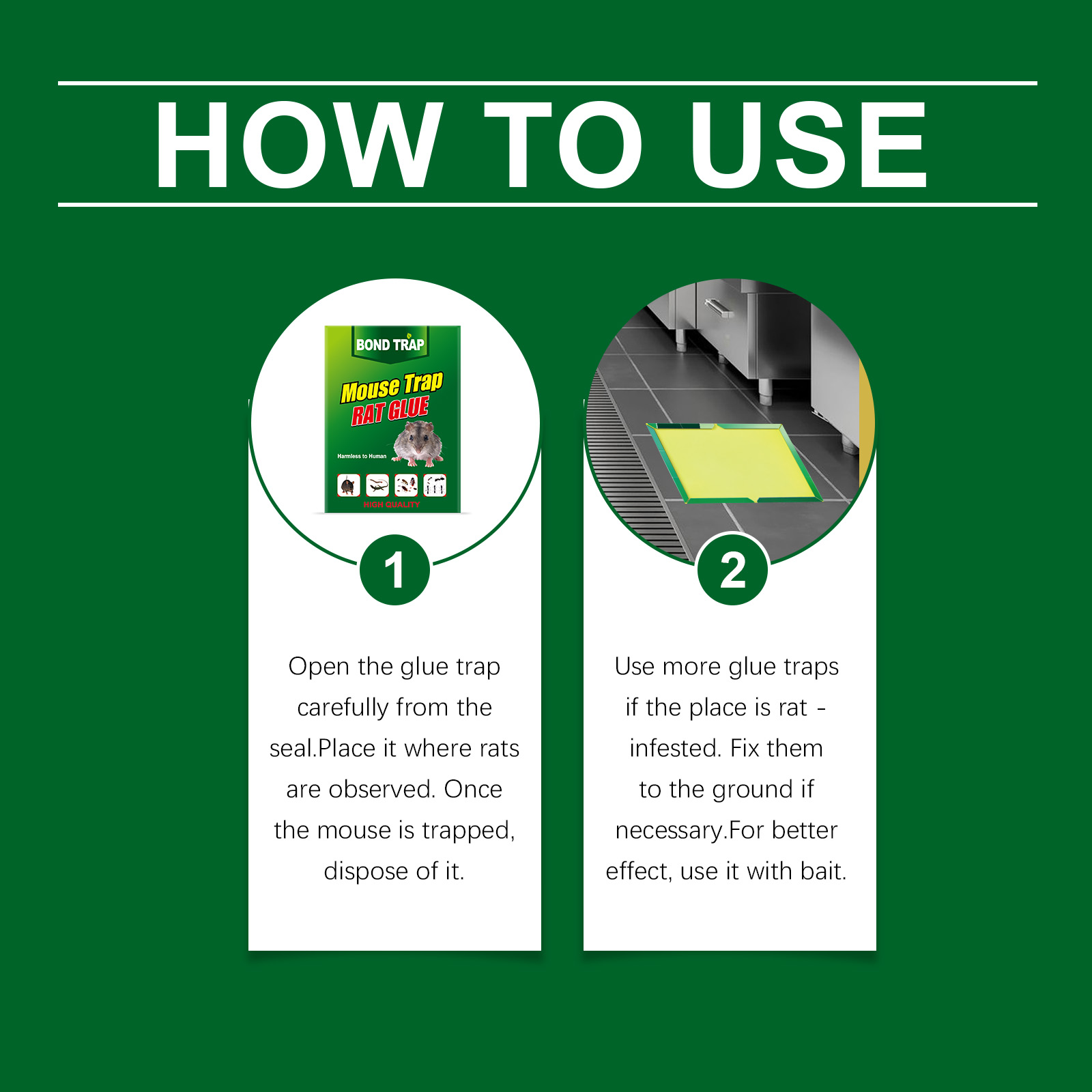 Glue Mouse Board High Viscosity Instant Adhesive Foldable For Home Warehouse Outdoor Catching Rodent Safe Practical Efficient Durable