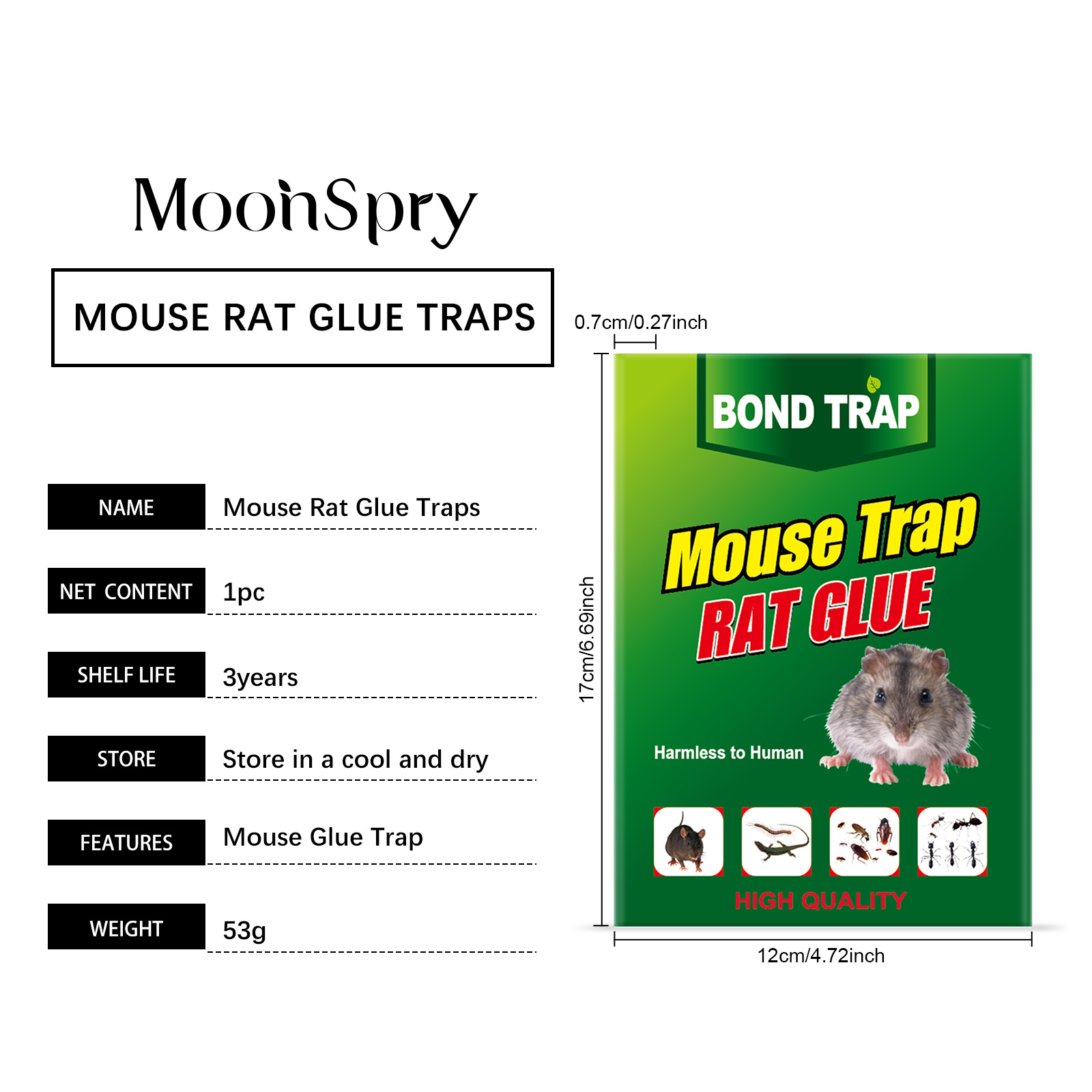 Glue Mouse Board High Viscosity Instant Adhesive Foldable For Home Warehouse Outdoor Catching Rodent Safe Practical Efficient Durable