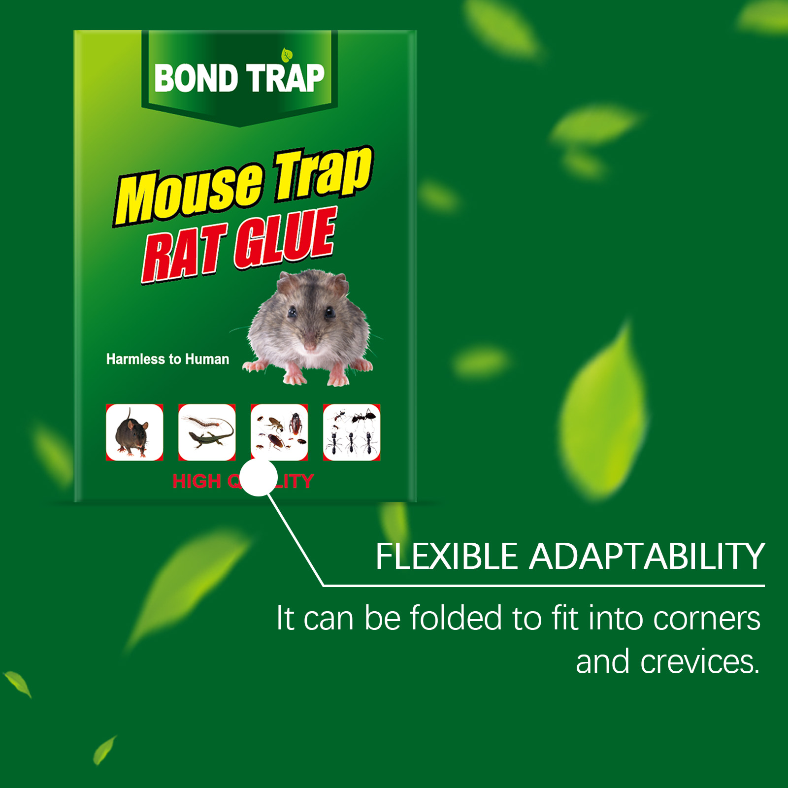 Glue Mouse Board High Viscosity Instant Adhesive Foldable For Home Warehouse Outdoor Catching Rodent Safe Practical Efficient Durable