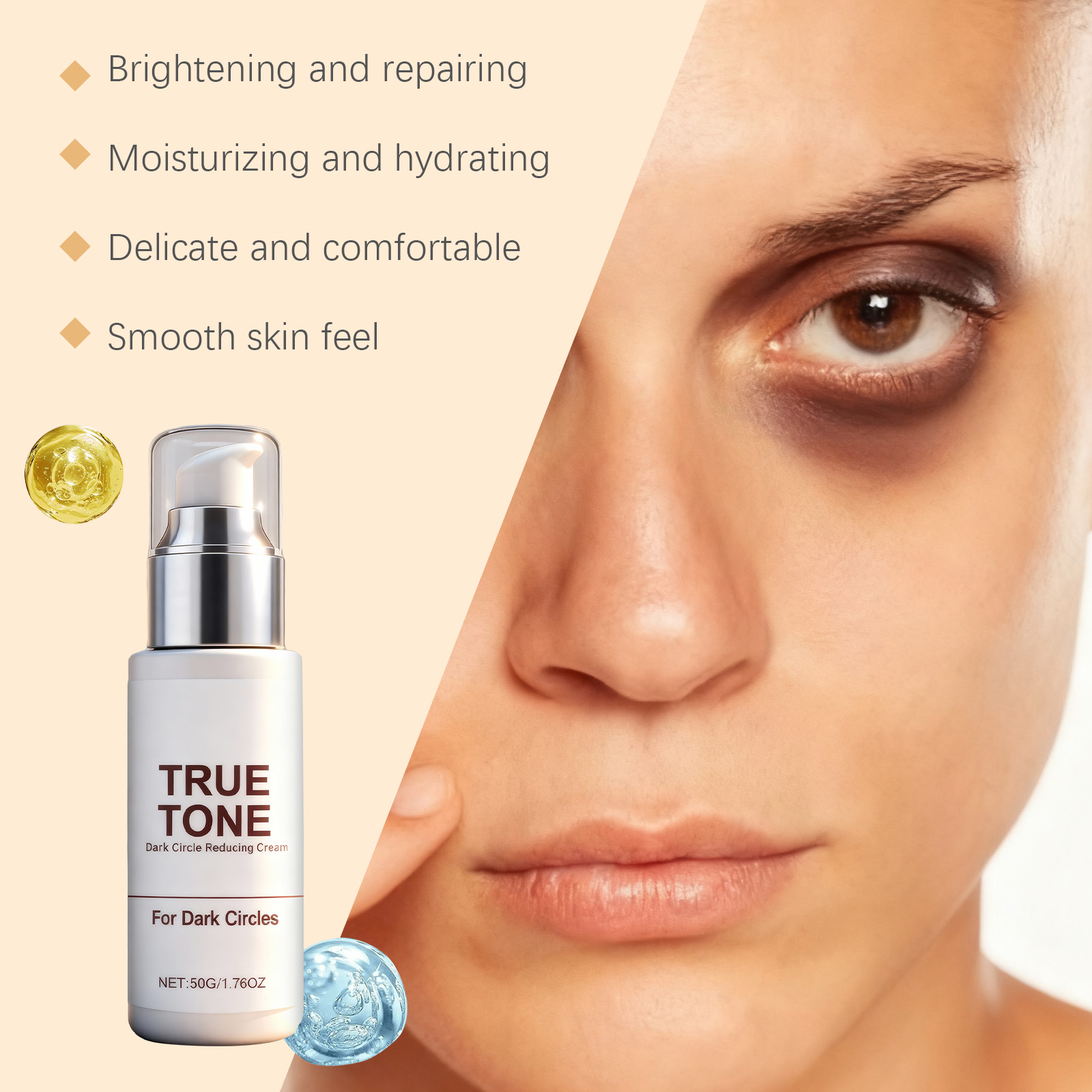 Eye Cream Moisturizing Care Repair Dry Skin Around Eyes Boost Natural Radiance Of Periorbital Complexion