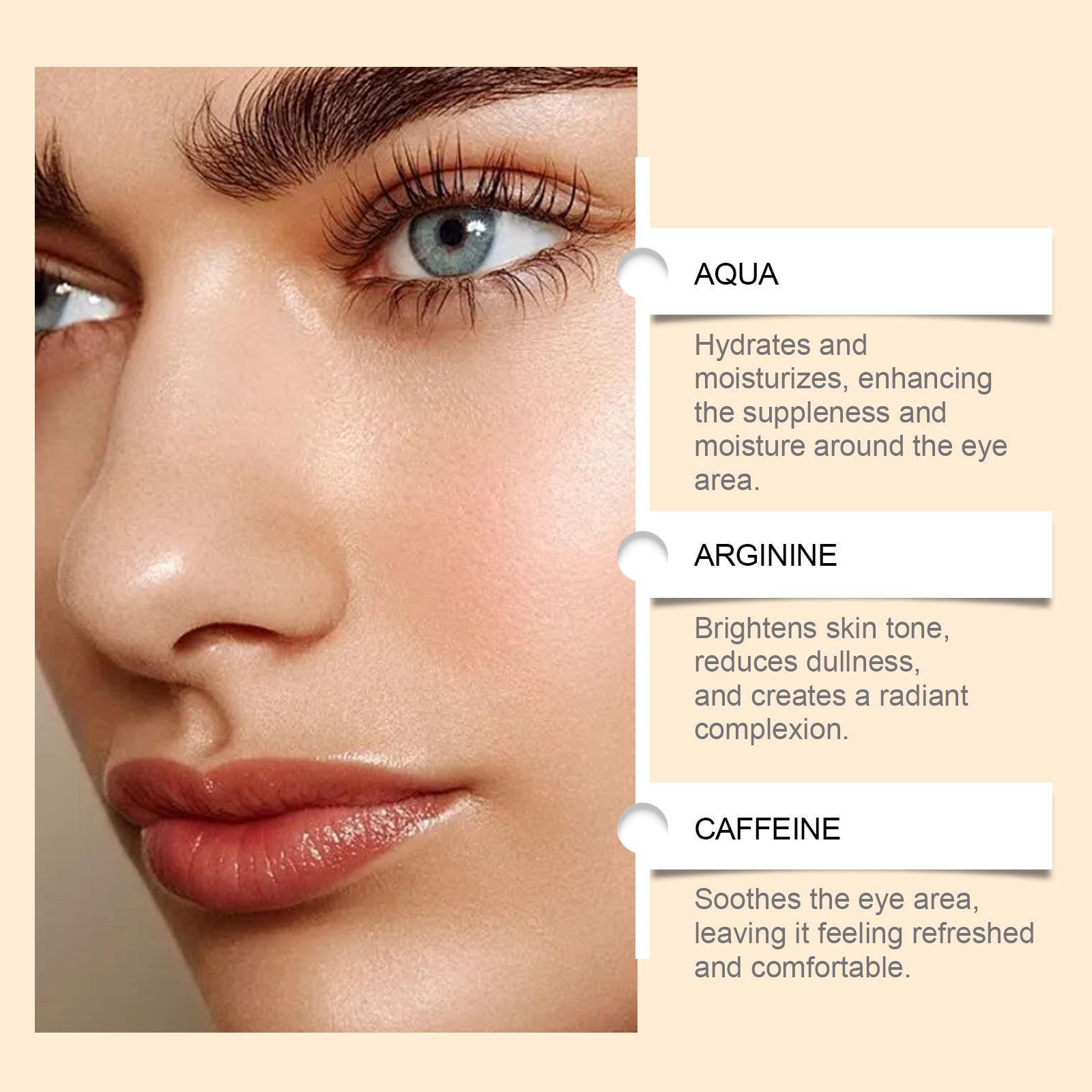 Eye Cream Moisturizing Care Repair Dry Skin Around Eyes Boost Natural Radiance Of Periorbital Complexion
