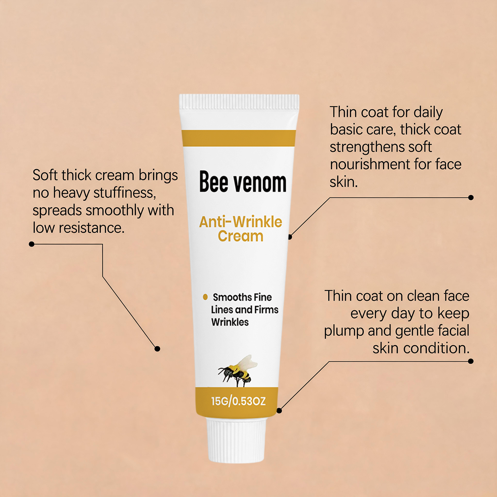 Facial Cream Moisturizing Nourishing Soft Smooth Wrinkle Gentle Daily Skin Care Lotion Treat
