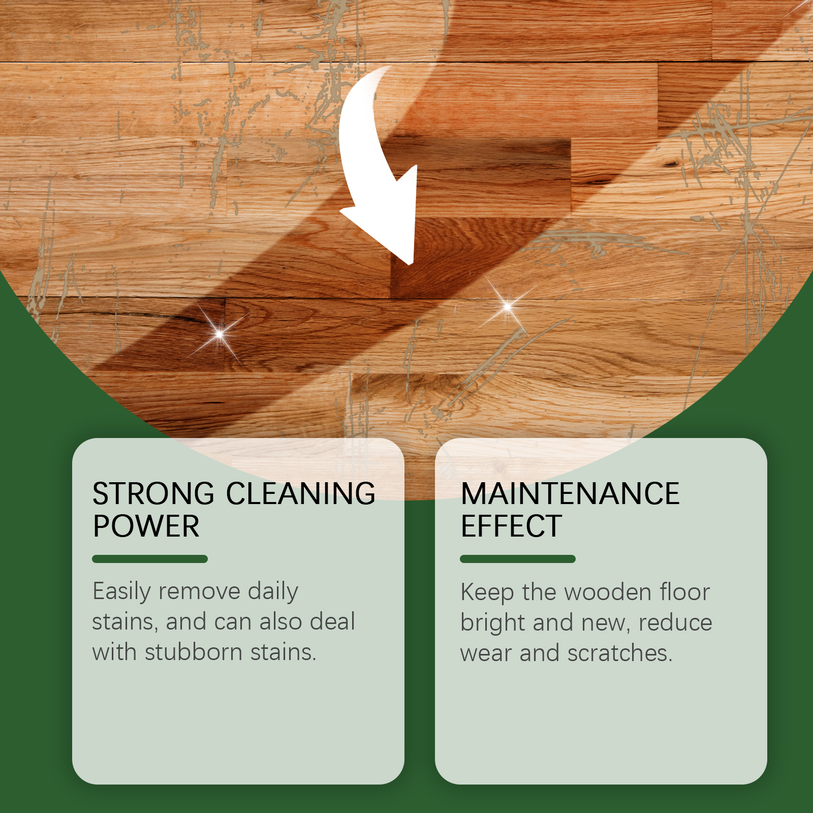 Floor Cleaner Stain Remover Scale Polishing Bright Fragrance Wood Tile Mopping Special Liquid