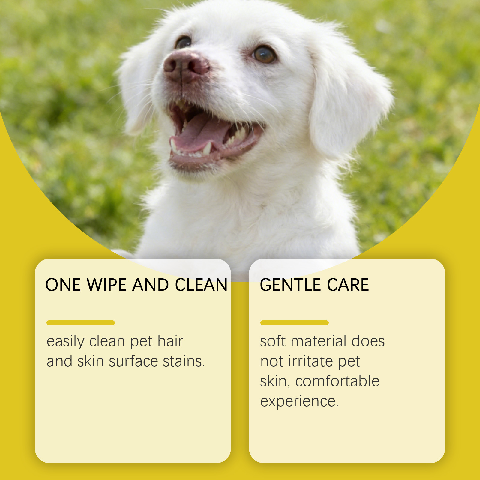 Pet Cleaning Gloves Disposable Rinse Free Convenient Daily Care For Cats And Dogs