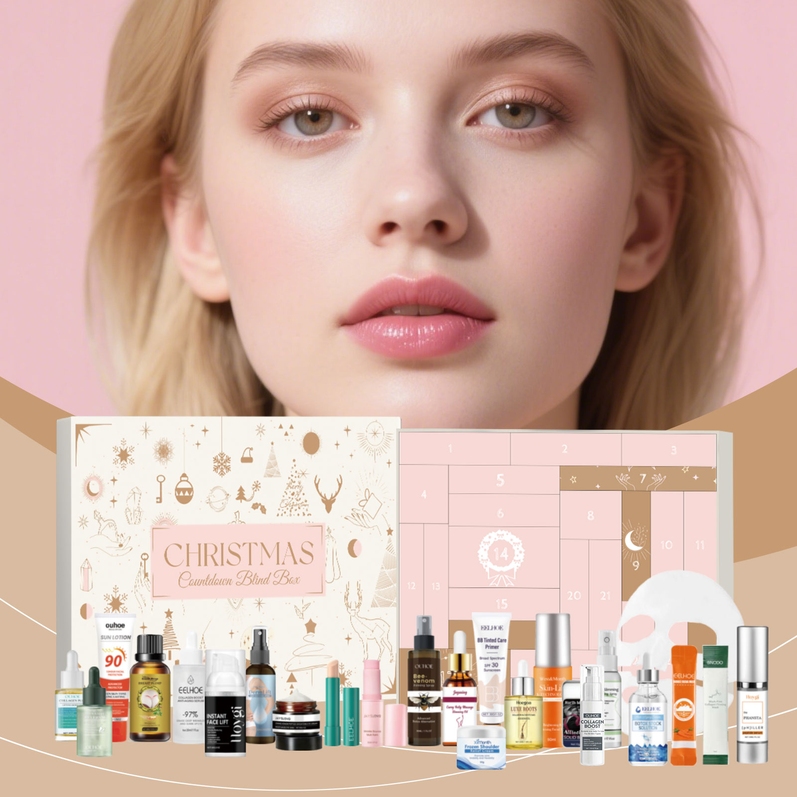 Cosmetic Surprise Gift Box Hydrating Moisturizing Nourishing Repair Facial Skin New Daily Skincare Supplies