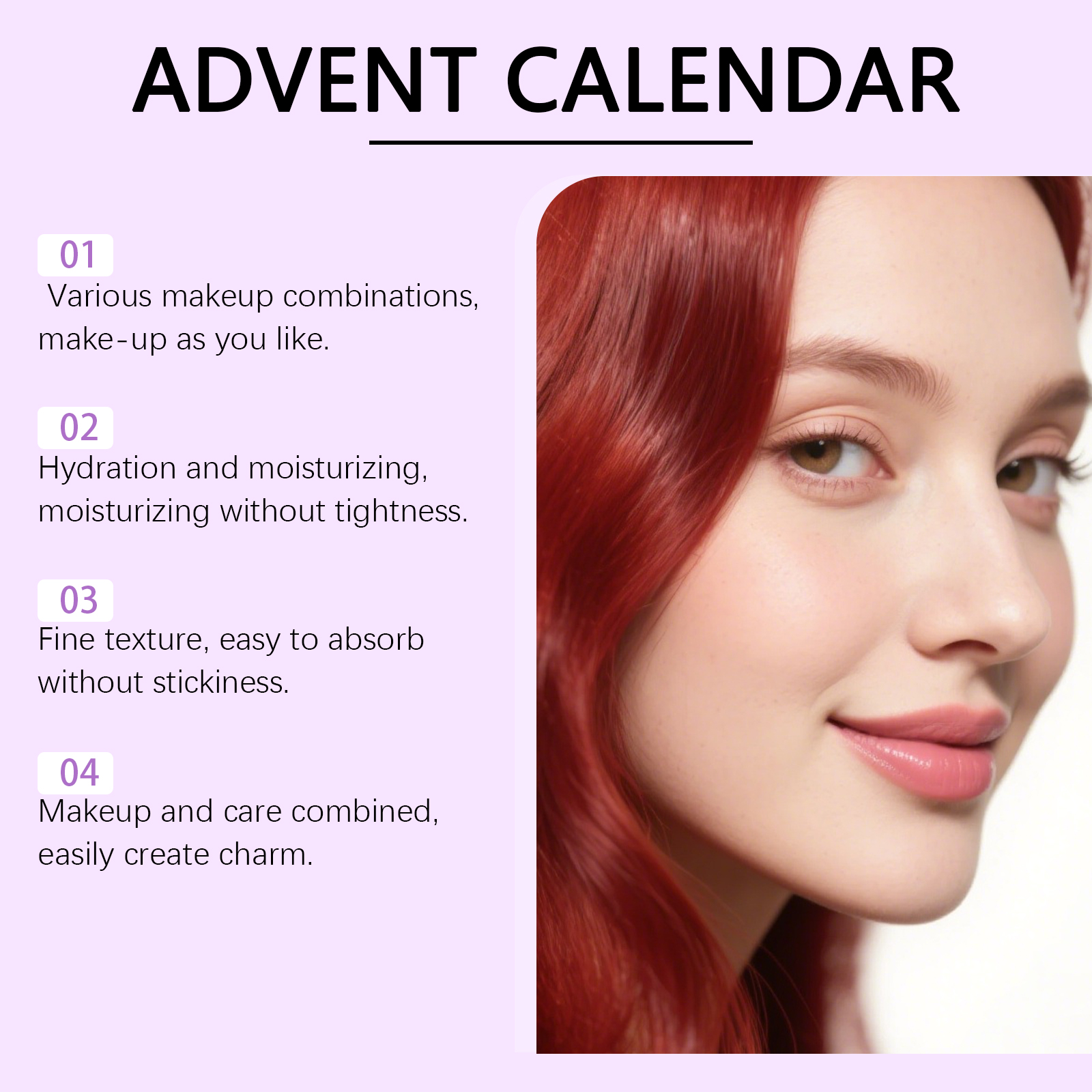 Christmas Beauty Advent Box Skin Care Moisturizing Delicate Facial Skin Cosmetic Surprise Box