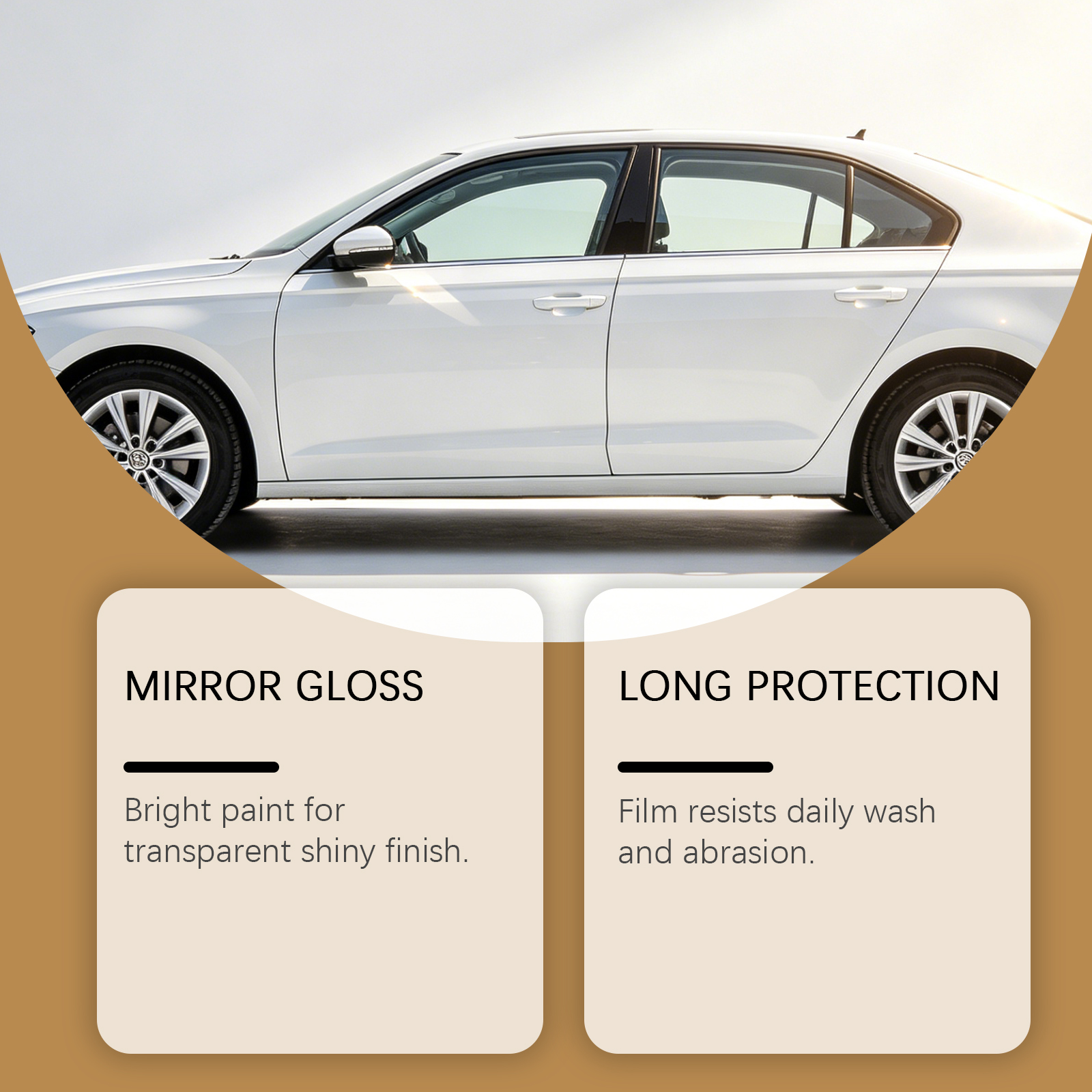 Automobile Graphene Coating Spray Care Car Surface Hydrophobic Maintenance Gloss Clean Sight Definition Clarity