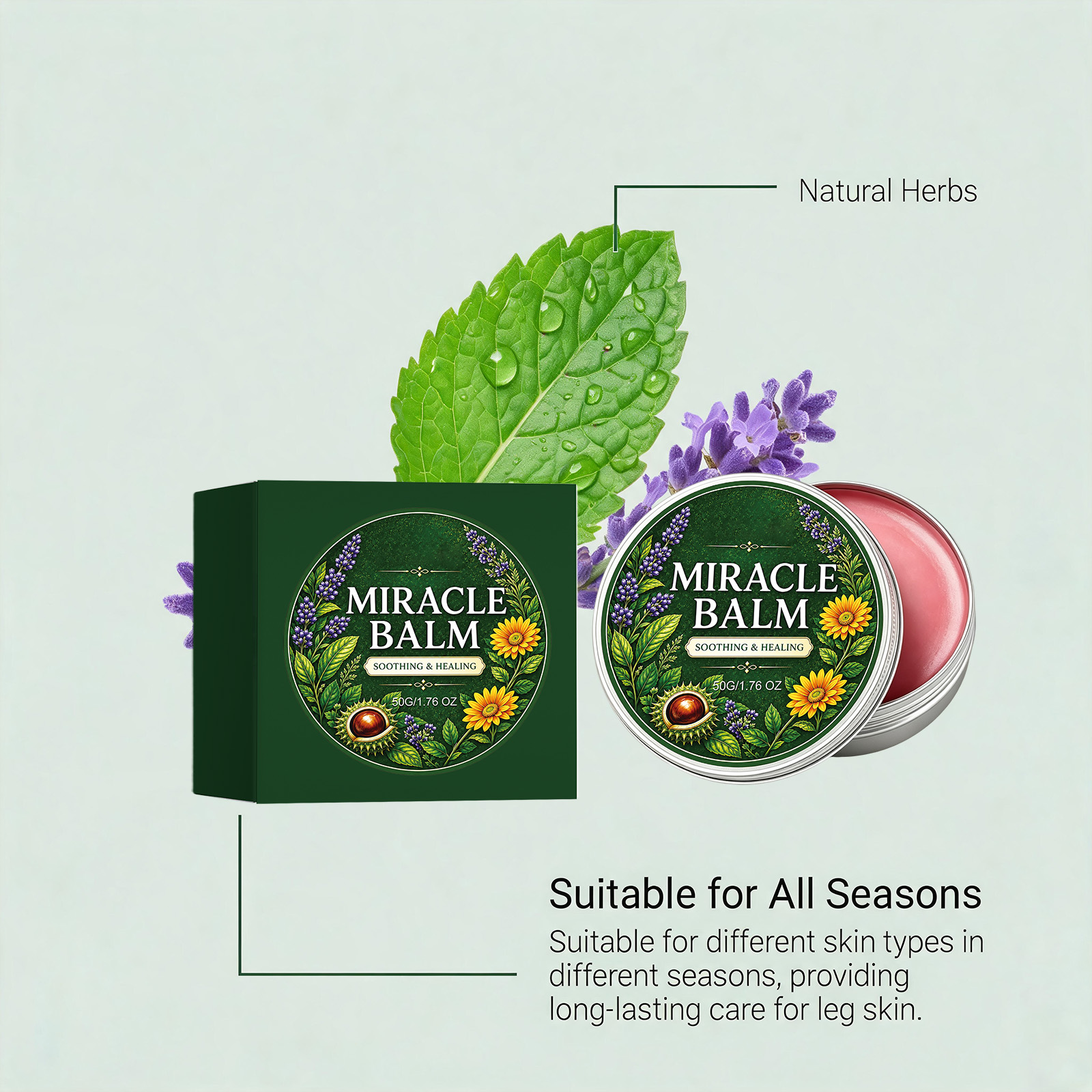 Leg Care Cream Fine Texture Easy To Spread Refreshing Skin Focus On Leg Care Suitable For All Seasons
