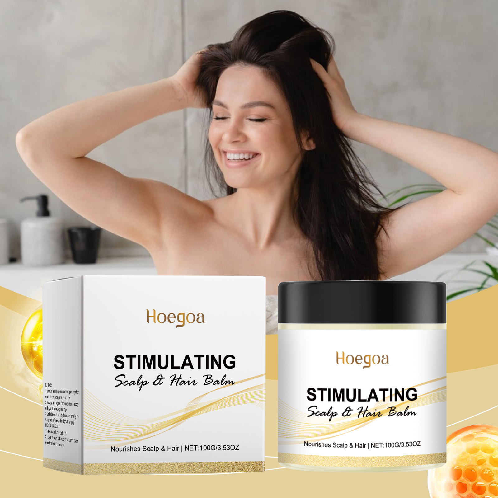 Hair Nourishing Care Ointment Nourish Scalp Condition Smooth Shiny Moisturize Hydrate Gentle Hair Care