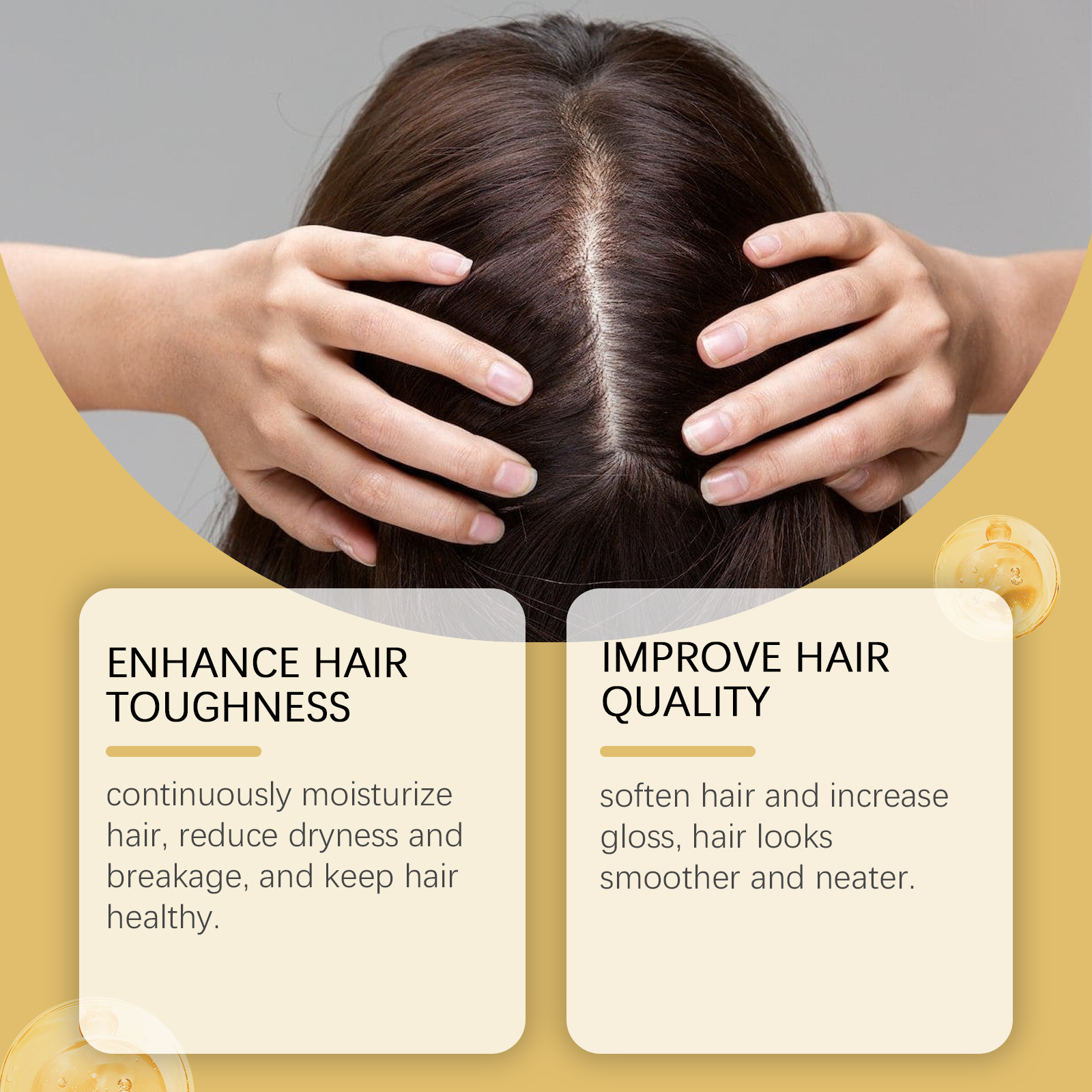 Hair Nourishing Care Ointment Nourish Scalp Condition Smooth Shiny Moisturize Hydrate Gentle Hair Care
