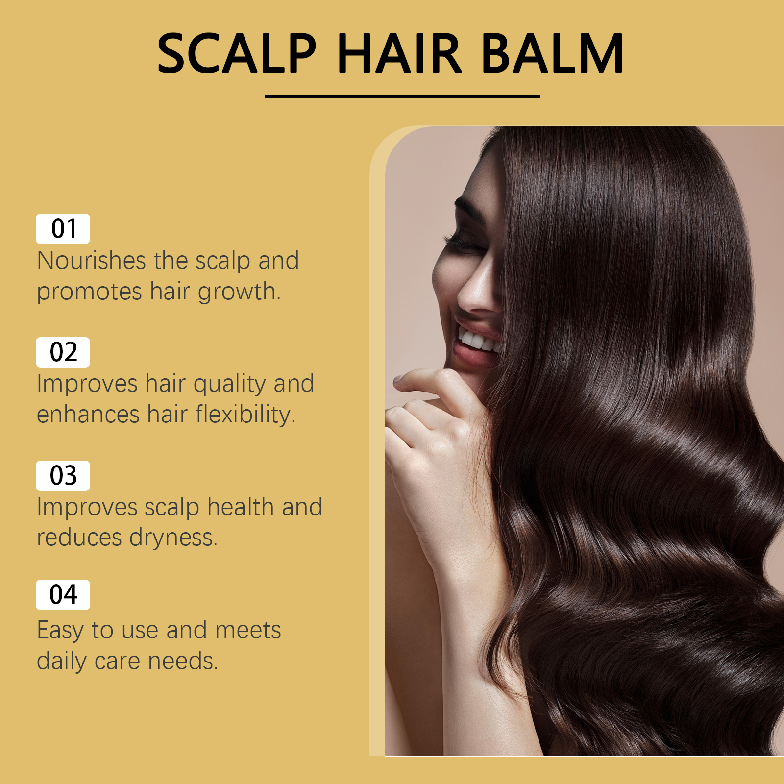 Hair Nourishing Care Ointment Nourish Scalp Condition Smooth Shiny Moisturize Hydrate Gentle Hair Care