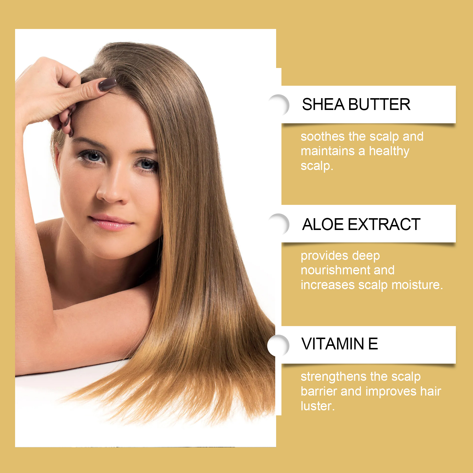 Hair Nourishing Care Ointment Nourish Scalp Condition Smooth Shiny Moisturize Hydrate Gentle Hair Care