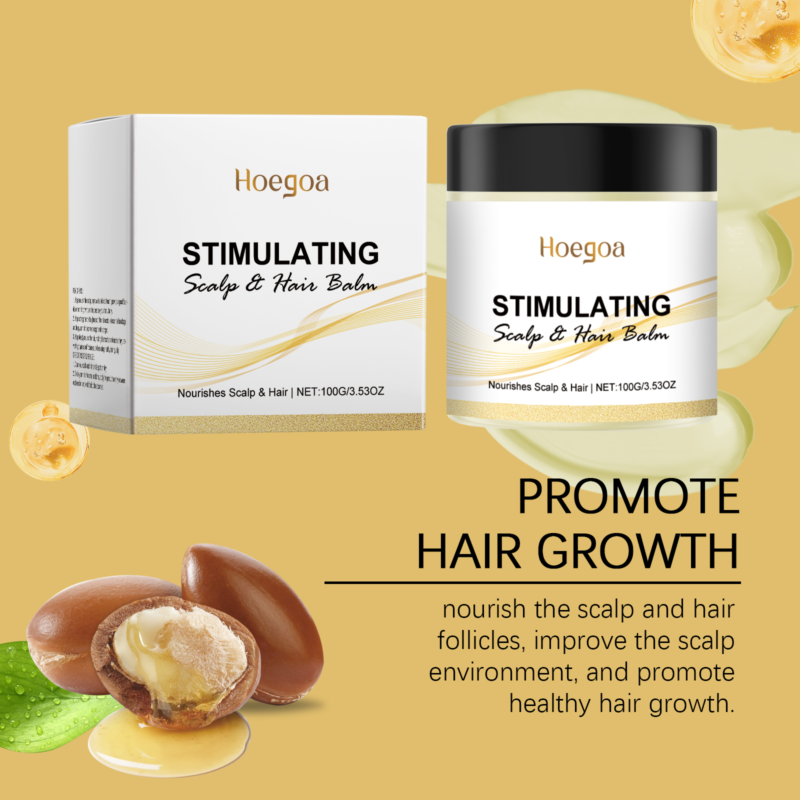 Hair Nourishing Care Ointment Nourish Scalp Condition Smooth Shiny Moisturize Hydrate Gentle Hair Care