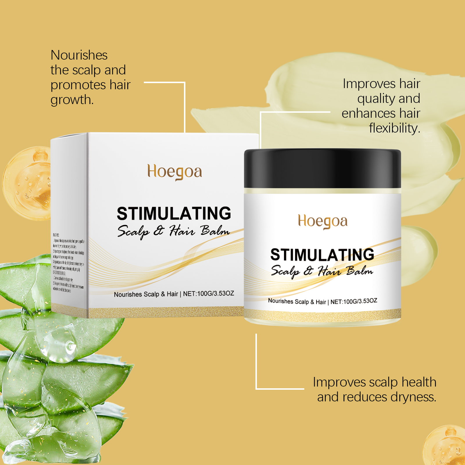 Hair Nourishing Care Ointment Nourish Scalp Condition Smooth Shiny Moisturize Hydrate Gentle Hair Care
